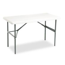 IndestrucTable Classic Folding Table, Rectangular Top, 300 lb Capacity, 48 x 24 x 29, Platinum1