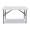 IndestrucTable Classic Folding Table, Rectangular Top, 300 lb Capacity, 48 x 24 x 29, Platinum2