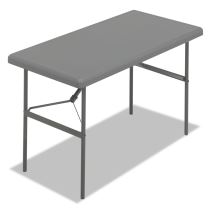 IndestrucTable Classic Folding Table, Rectangular Top, 300 lb Capacity, 48 x 24 x 29, Charcoal1
