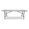 IndestrucTable Industrial Folding Table, Rectangular Top, 2,000 lb Capacity, 72 x 30 x 29, Platinum1