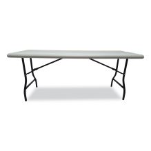 IndestrucTable Industrial Folding Table, Rectangular Top, 2,000 lb Capacity, 72 x 30 x 29, Platinum1