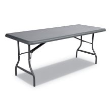 IndestrucTable Industrial Folding Table, Rectangular Top, 1,200 lb Capacity, 72 x 30 x 29, Charcoal1