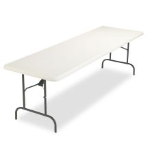 IndestrucTable Industrial Folding Table, Rectangular Top, 1,200 lb Capacity, 96 x 30 x 29, Platinum1