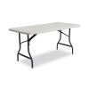 IndestrucTable Industrial Folding Table, Rectangular Top, 1,200 lb Capacity, 96 x 30 x 29, Platinum2