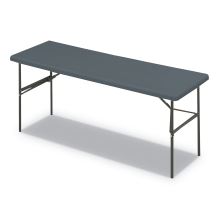 IndestrucTable Classic Folding Table, Rectangular Top, 1,200 lb Capacity, 72 x 24 x 29, Charcoal1