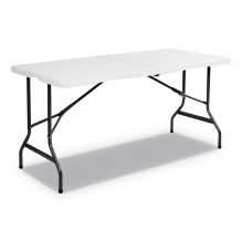 IndestrucTable Classic Bi-Folding Table, 250 lb Capacity, 60 x 30 x 29, Platinum1