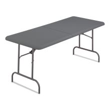 IndestrucTable Classic Bi-Folding Table, 250 lb Capacity, 60 x 30 x 29, Charcoal1