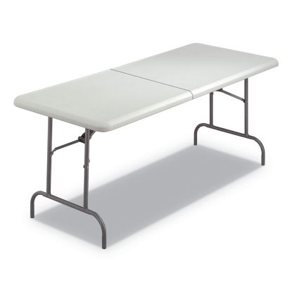 IndestrucTable Classic Bi-Folding Table, 1,200 lb Capacity, 30 x 72 x 29, Platinum1