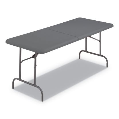 IndestrucTable Classic Bi-Folding Table, 1,200 lb Capacity, 30 x 72 x 29, Charcoal1