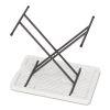 IndestrucTable Classic Personal Folding Table, 30 x 20 x 25 to 28 High, Platinum2