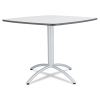 CafeWorks Table, Cafe-Height, Square Top, 36 x 36 x 30, Gray/Silver1