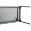 Maxx Legroom Wood Folding Table, Rectangular Top, 60 x 18 x 29.5, Gray/Charcoal2