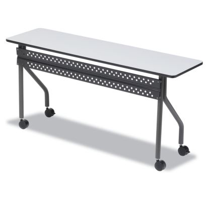 OfficeWorks Mobile Training Table, Rectangular, 72w x 18d x 29h, Gray/Charcoal1