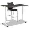 ARC Adjustable-Height Table, Rectangular Top, 60 x 30 x 30 to 42 High, Graphite/Silver2