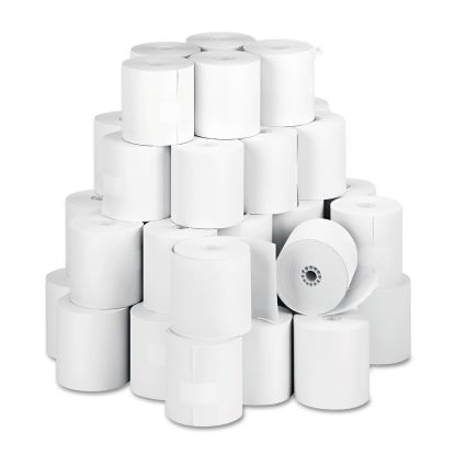 Impact Bond Paper Rolls, 3" x 150 ft, White, 50/Carton1