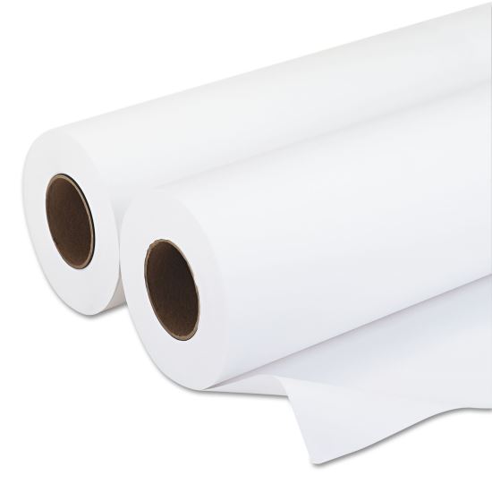 Amerigo Wide-Format Paper, 3" Core, 20 lb Bond Weight, 18" x 500 ft, Smooth White, 2/Pack1