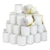 Impact Printing Carbonless Paper Rolls, 3" x 90 ft, White/Canary, 50/Carton2