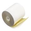 Impact Printing Carbonless Paper Rolls, 3" x 90 ft, White/Canary, 50/Carton1