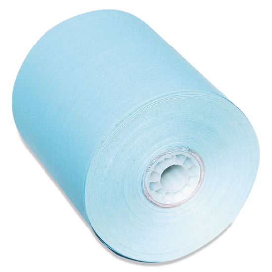 Direct Thermal Printing Paper Rolls, 0.45" Core, 3.13" x 230 ft, Blue, 50/Carton1