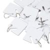 Replacement Slotted Key Cabinet Tags, 1 5/8 x 1 1/2, White, 20/Pack2