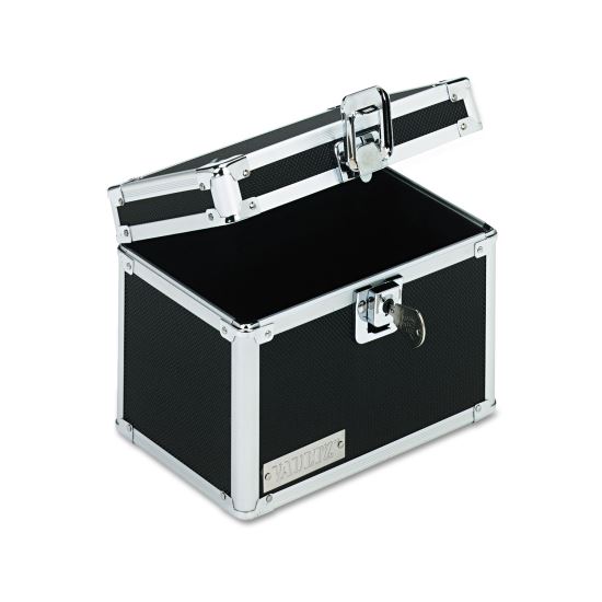 Vaultz Locking Index Card File with Flip Top, Holds 450 4 x 6 Cards, 7 x 5 x 5, Black1