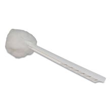 Deluxe Toilet Bowl Mop, 10" Handle, 4.5" Mop Head, White, 25/Carton1