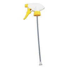 Chemical Resistant Trigger Sprayer, 9.88" Tube, Fits 32 oz Bottles, Yellow/White, 24/Carton1