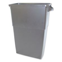 Thin Bin Containers, Rectangular, Polyethylene, 23 gal, Gray1