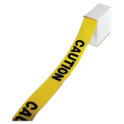 Site Safety Barrier Tape, "Caution" Text, 3" x 1,000 ft, Yellow/Black1