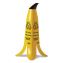 Banana Wet Floor Cones, 11 x 11.15 x 23.25, Yellow/Brown/Black1