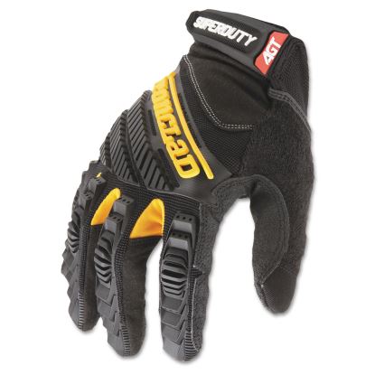 SuperDuty Gloves, X-Large, Black/Yellow, 1 Pair1