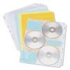 Two-Sided CD/DVD Pages for Three-Ring Binder, 6 Disc Capacity, Clear, 10/Pack1