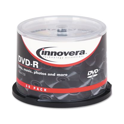 DVD-R Recordable Disc, 4.7 GB, 16x, Spindle, Silver, 50/Pack1