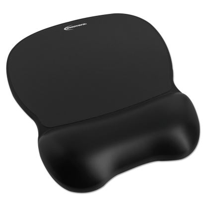 Gel Mouse Pad with Wrist Rest, 9.62 x 8.25, Black1