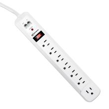 Surge Protector, 7 Outlets, 4 ft Cord, 1080 Joules, White1