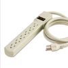 Six-Outlet Power Strip, 4 ft Cord, 1.94 x 10.19 x 1.19, Ivory2