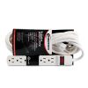 Six-Outlet Power Strip, 15 ft Cord, 1.94 x 10.19 x 1.19, Ivory2