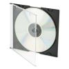 CD/DVD Slim Jewel Cases, Clear/Black, 100/Pack2