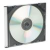 CD/DVD Slim Jewel Cases, Clear/Black, 25/Pack2