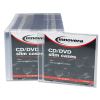 CD/DVD Slim Jewel Cases, Clear/Black, 50/Pack2