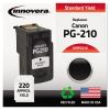 Remanufactured Black Ink, Replacement for PG-210 (2974B001), 220 Page-Yield2