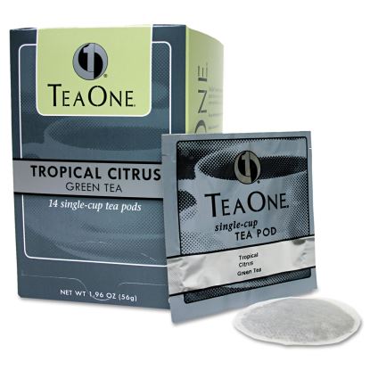 Tea Pods, Tropical Citrus Green, 14/Box1