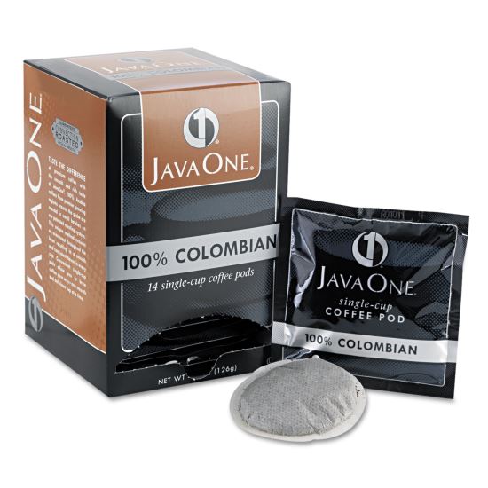 Coffee Pods, Colombian Supremo, Single Cup, 14/Box1