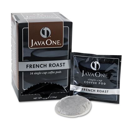 Coffee Pods, French Roast, Single Cup, 14/Box1