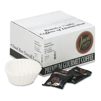 Coffee Portion Packs, 1.5oz Packs, French Roast, 42/Carton1