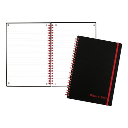 Twinwire Poly Cover Notebook, 1 Subject, Wide/Legal Rule, Black Cover, 8.25 x 5.63, 70 Sheets1