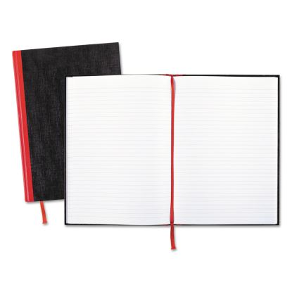Casebound Notebooks, 1 Subject, Wide/Legal Rule, Black Cover, 11.75 x 8.25, 96 Sheets1
