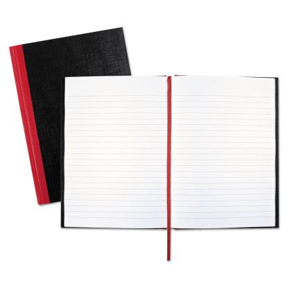 Casebound Notebooks, 1 Subject, Wide/Legal Rule, Black Cover, 8.25 x 5.63, 96 Sheets1