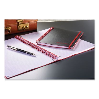 Twin Wire Poly Cover Notebook, 1 Subject, Wide/Legal Rule, Black Cover, 11.75 x 8.25, 70 Sheets1