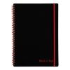 Twinwire Poly Cover Notebook, 1 Subject, Wide/Legal Rule, Black Cover, 11.75 x 8.25, 70 Sheets2